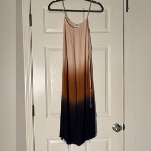 Lush ombré midi dress